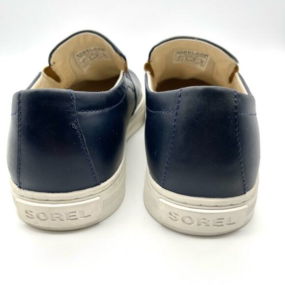 SOREL Caribou Waterproof Leather Navy Slip On Sneakers NM4207-406 - Men\'s Size 7 main image 12